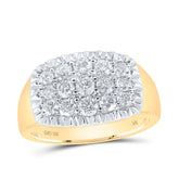 1 1/2CTW-DIA NK MENS RING
